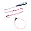 QQPETS Adjustable Slip Lead Dog Leash, Hands Free Waist Leash for Dog Walking, Reflective Training Lead with 360° Swivel