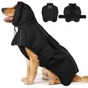 IKIPUKO Reflective Waterproof Dogs Rain Coats with Hood, Full Body Coverage