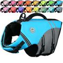VIVAGLORY Dog Life Vest Sports Style Dog Swim Vest, M, Blue
