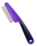 Yumflan Fine Tooth Stainless Steel Flea Comb for Dogs & Cats | 1.0mm Precision Teeth, Fine Coat Grooming, Removes Flea D