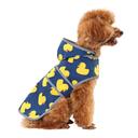 Dog Raincoat for Small Dogs Puppies Waterproof Jacket Hooded Rain Coats with Reflective Strips Leash Hole & Poncho Adjus