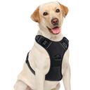 Dog Harness, No Pull Pet Vest for Large Dog, Easy On & Off, Black, Large | 2 Leash Clips, No Choke with Handle, Safety R