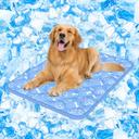 Rywell Dog Cooling Mat 2.0, Ocean Blue,44" x 32" Thick & Durable Cooling Mat for Extra Large Dogs, Long-Lasting Cool wit