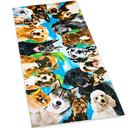 Softerry Dogs at the Beach - Selfie Pets Beach Towel 30 x 60 inches 100% Cotton Velour (Dog Party, 1 Towel)