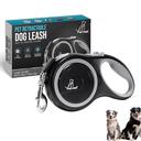 PetVest Retractable Dog Leash – Extendable up to 26 FT, Heavy Duty Nylon Tape, No-Tangle, One-Handed Brake & Lock, for S